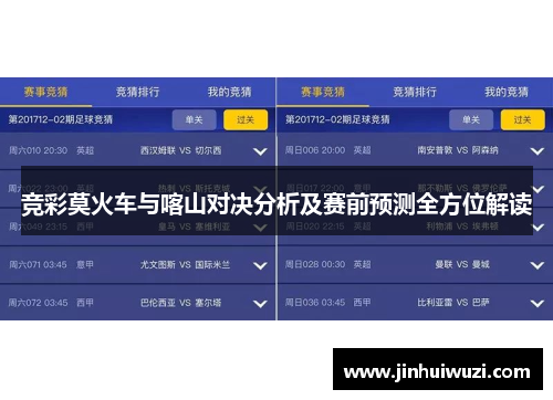 竞彩莫火车与喀山对决分析及赛前预测全方位解读